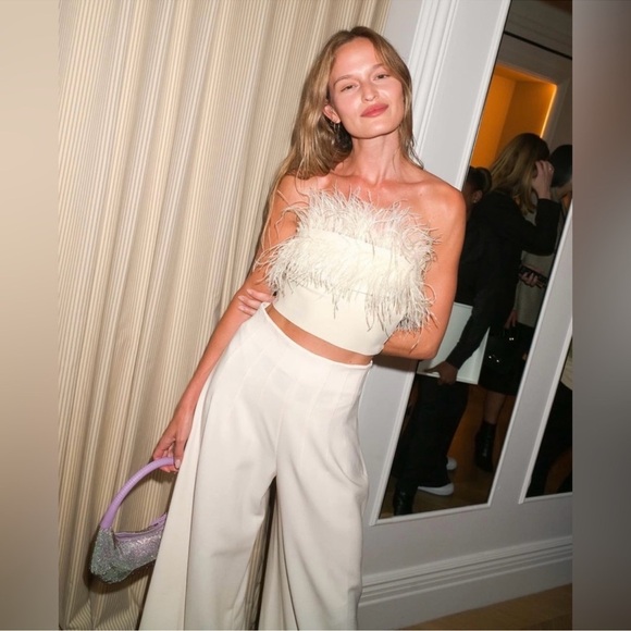 STAUD Caleb Pant In Ivory - Picture 2 of 10